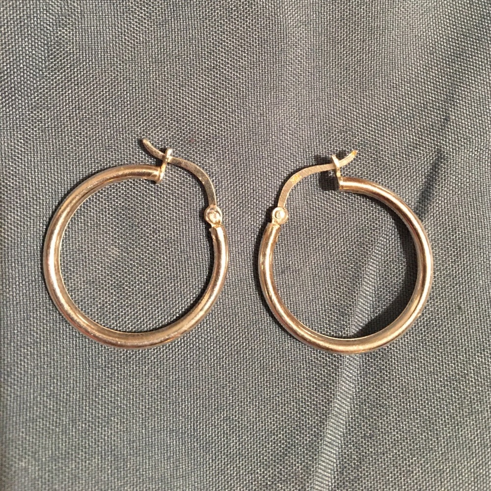 .925 Silver Hoop Earrings